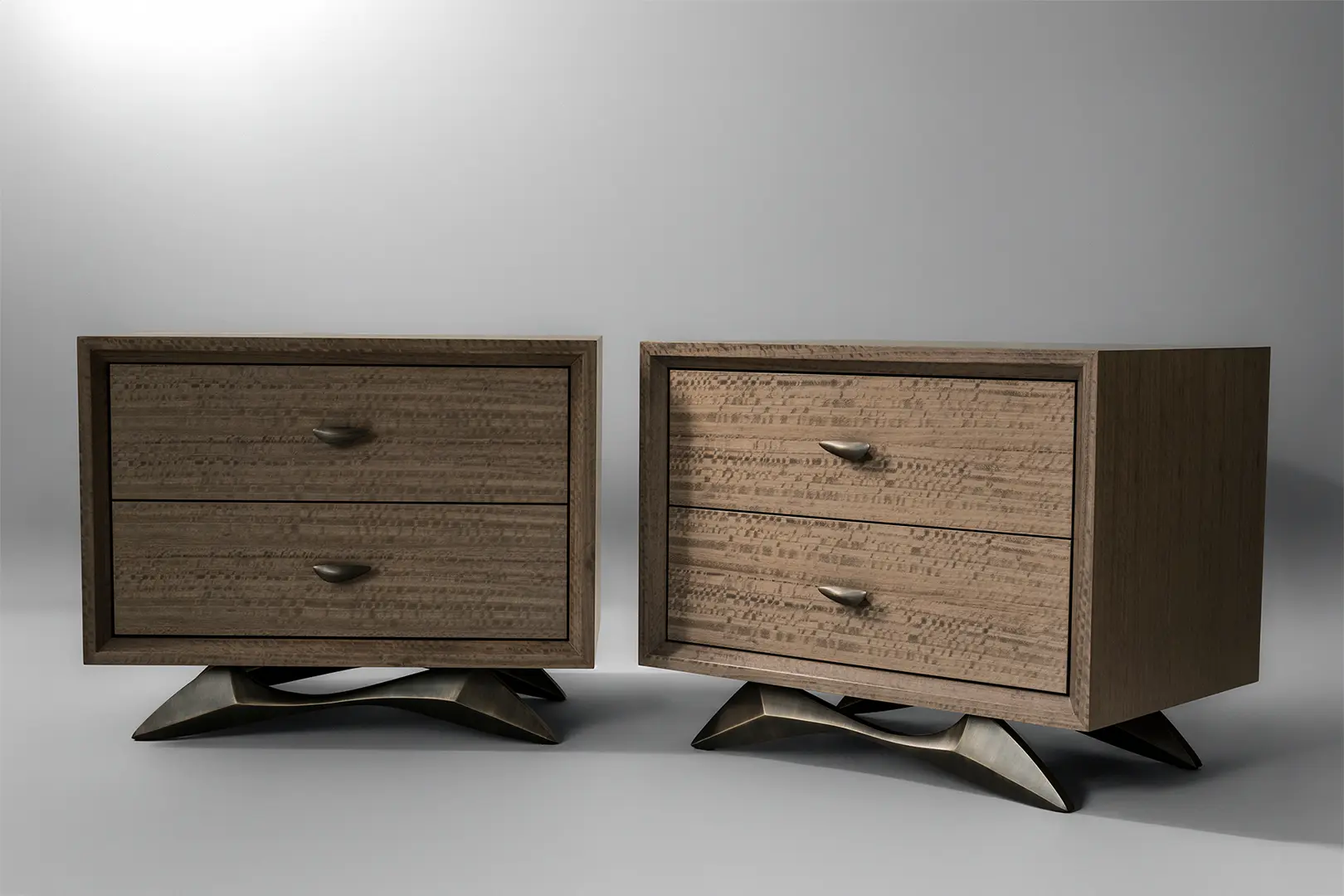 Bevel Bedside Table